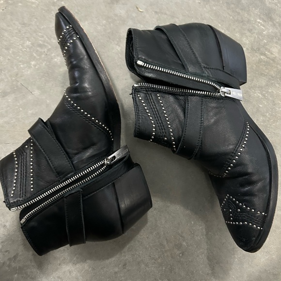 Anine Bing Bianca bootie boot black leather 9 authentic - Picture 9 of 10